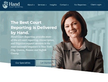Tablet Screenshot of handreporting.com